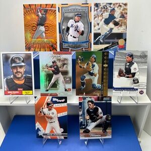 Mike Piazza vintage lot of 9 (Dodgers/Mets)